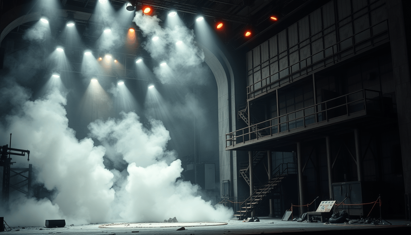 Theatrical post-apocalyptic stage