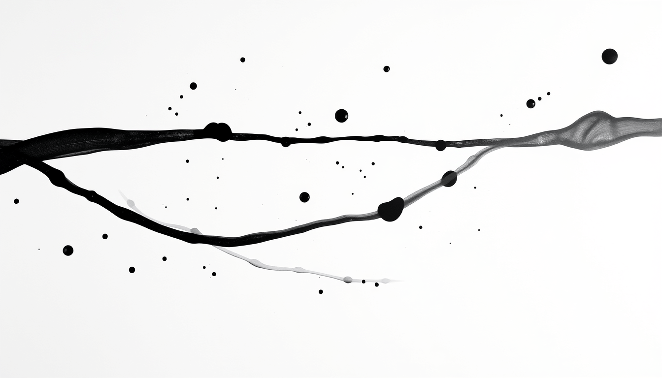 Abstract ink splatter