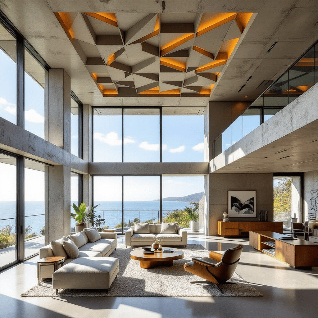 Interior of luxury penthouse